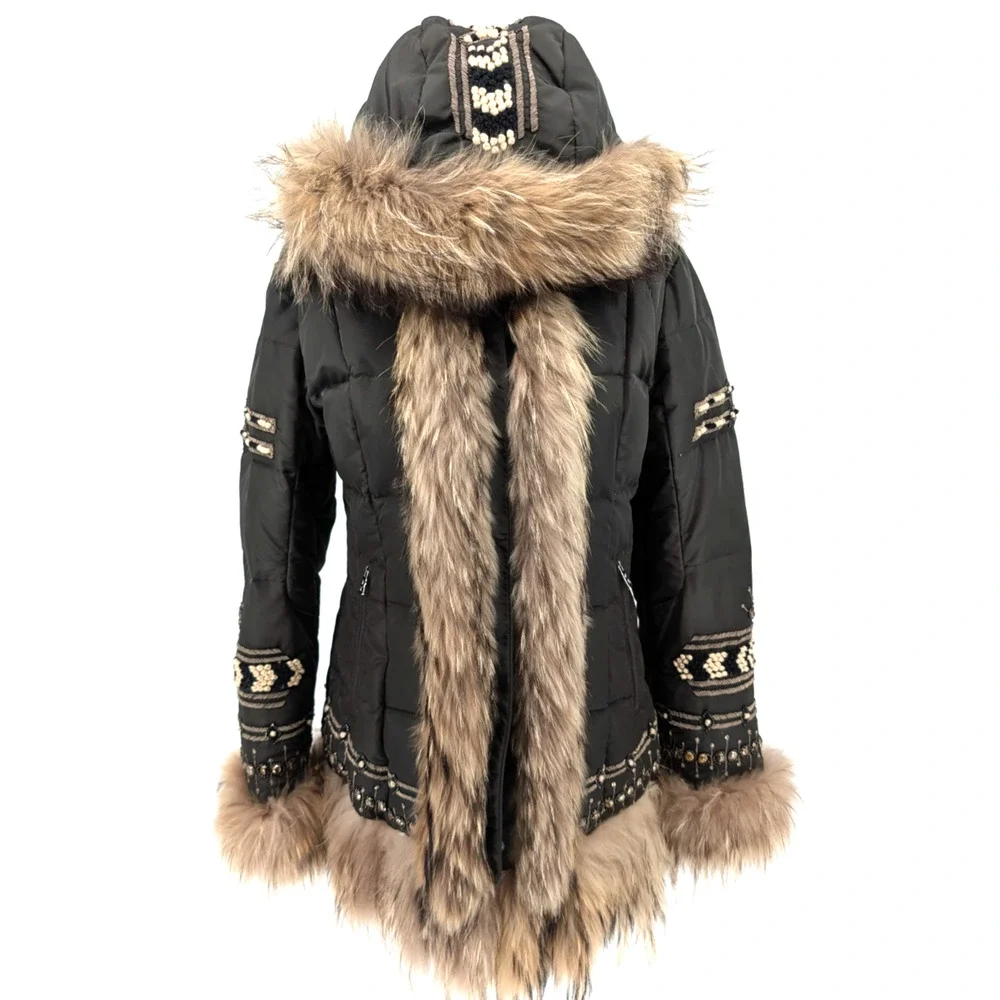 True vintage. RARE Bogner Jacket with Fur Trim - Picture 1 of 16